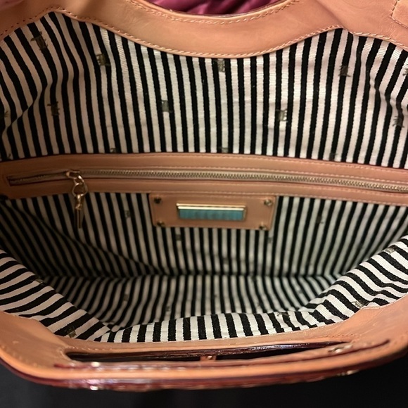 L.A.M.B. Checkered Y2K Leather Bag Clutch Vintage Gwen Stefani - Picture 4 of 4